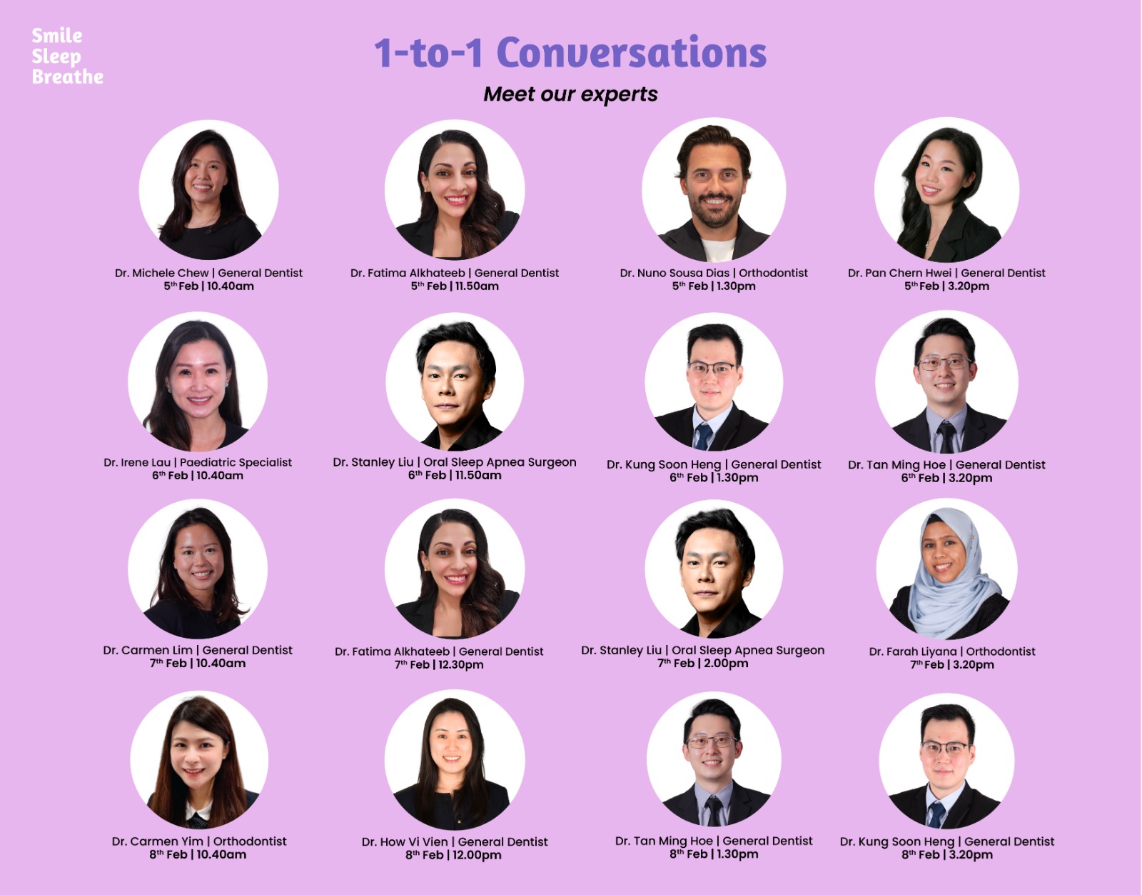 1-to-1 Conversations - Meet our experts